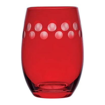 Mikasa Cheers Stemless Ruby Wine Glasses, Set of 6