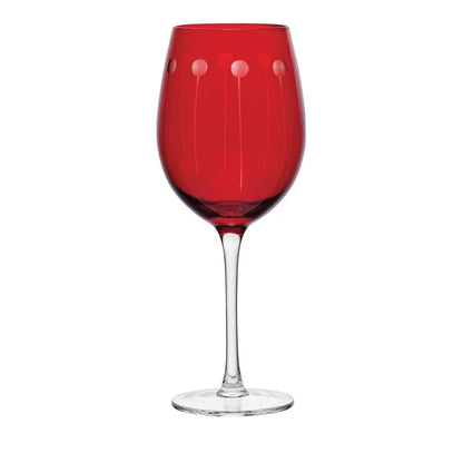 Cheers Ruby Wine Glasses, Set of 6