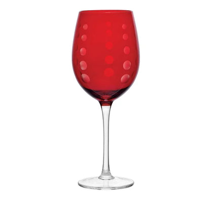 Cheers Ruby Wine Glasses, Set of 6