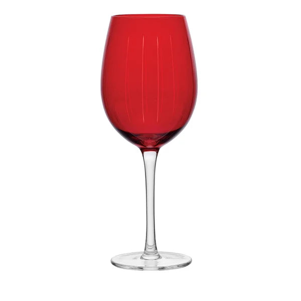 Cheers Ruby Wine Glasses, Set of 6
