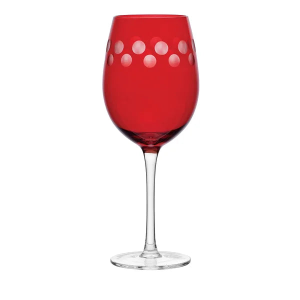 Cheers Ruby Wine Glasses, Set of 6