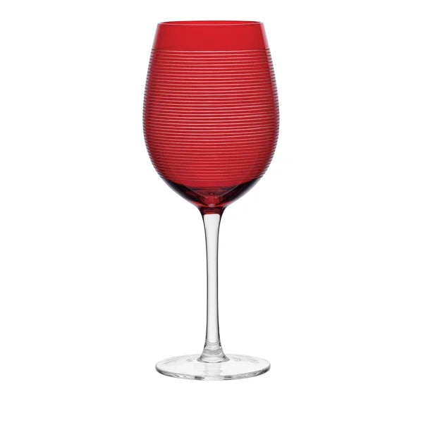 Cheers Ruby Wine Glasses, Set of 6