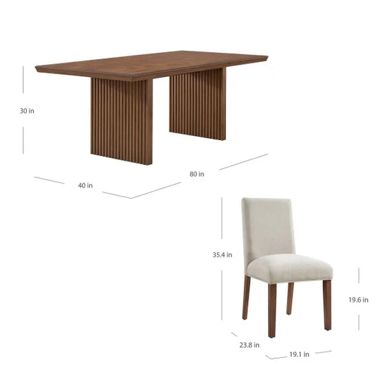 Whidbey Dining Table and 6 Chairs