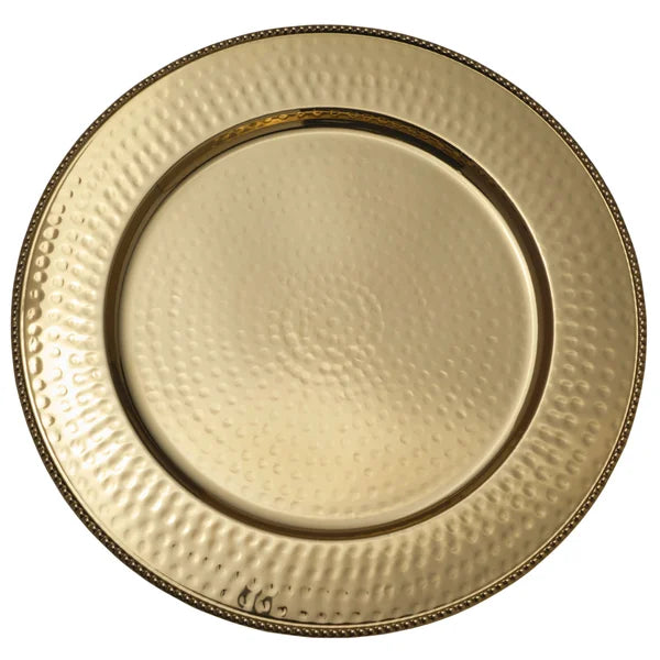 Mikasa Holiday Stainless Steel Charger Plates