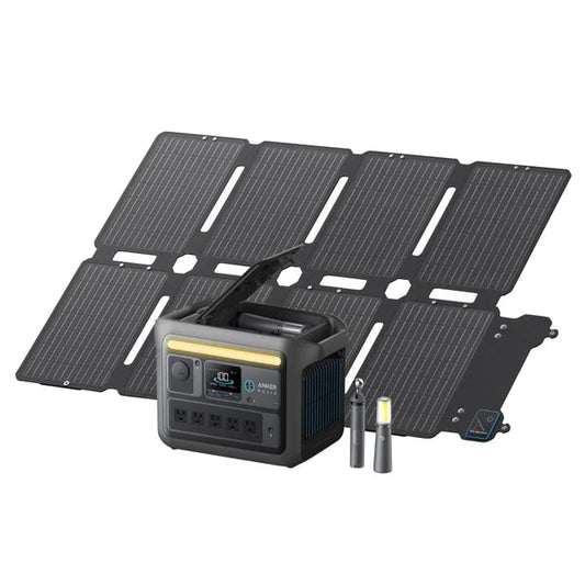 C800X Solar Generator with 100W Foldable Solar Panel