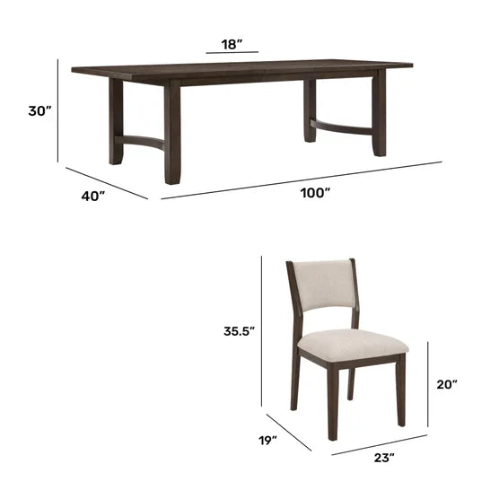 Norman Dining Table and 8 Chairs