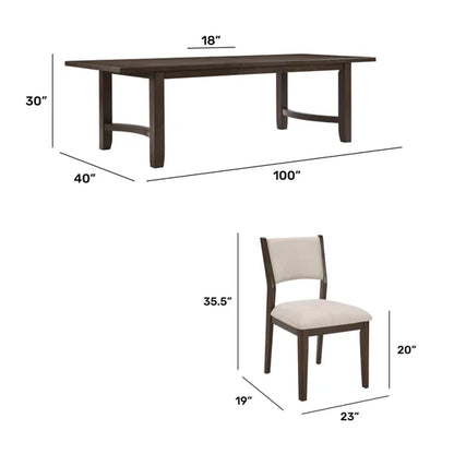Norman Dining Table and 8 Chairs