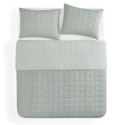 Caro Home 3-piece Cotton Quilt Set, Priya Sage