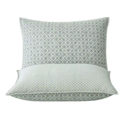 Caro Home 3-piece Cotton Quilt Set, Priya Sage