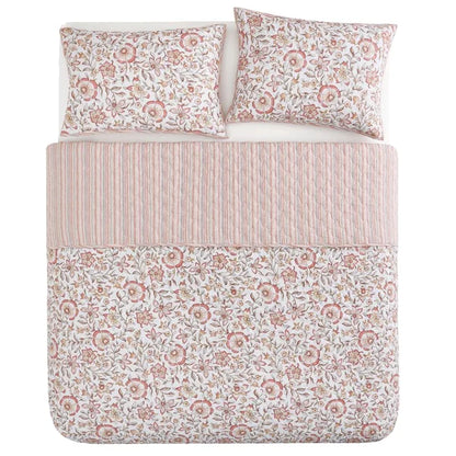 Caro Home 3-piece Cotton Quilt Set, Manda