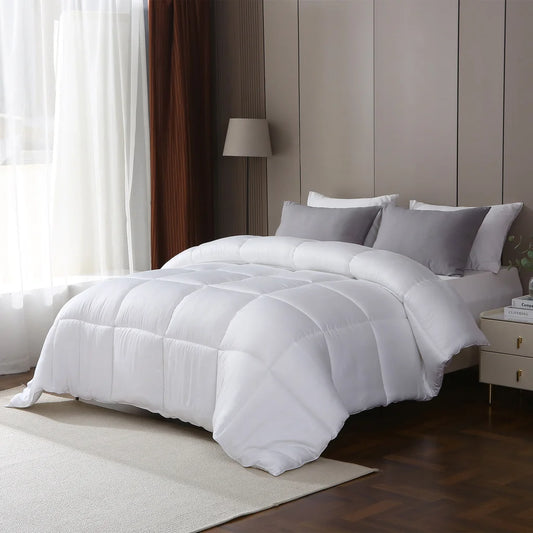 300 Thread Count 100% Viscose from Bamboo White Comforter