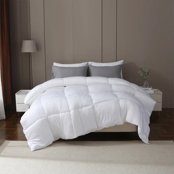 300 Thread Count 100% Viscose from Bamboo White Comforter