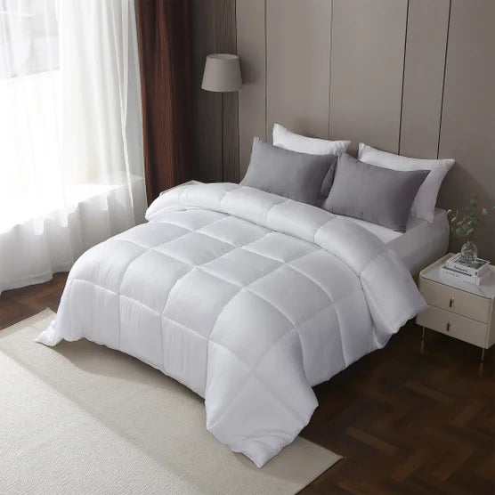 300 Thread Count 100% Viscose from Bamboo White Comforter