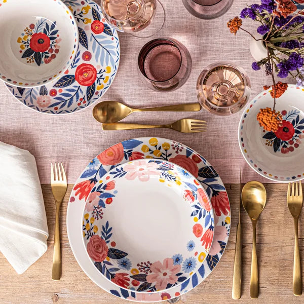 Spring Garden 4-piece Dinner Bowl Set by Jess Phoenix