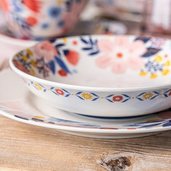 Spring Garden 4-piece Dinner Bowl Set by Jess Phoenix