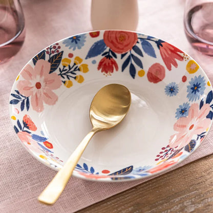 Spring Garden 4-piece Dinner Bowl Set by Jess Phoenix