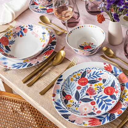 Spring Garden 4-piece Dinner Bowl Set by Jess Phoenix