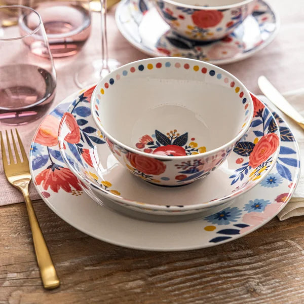Spring Garden 4-piece Dinner Plate Set by Jess Phoenix