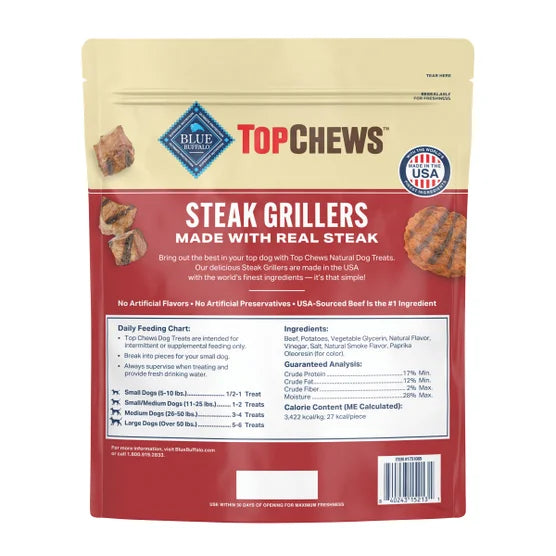 Top Chews Steak Grillers for Dogs, 32 oz
