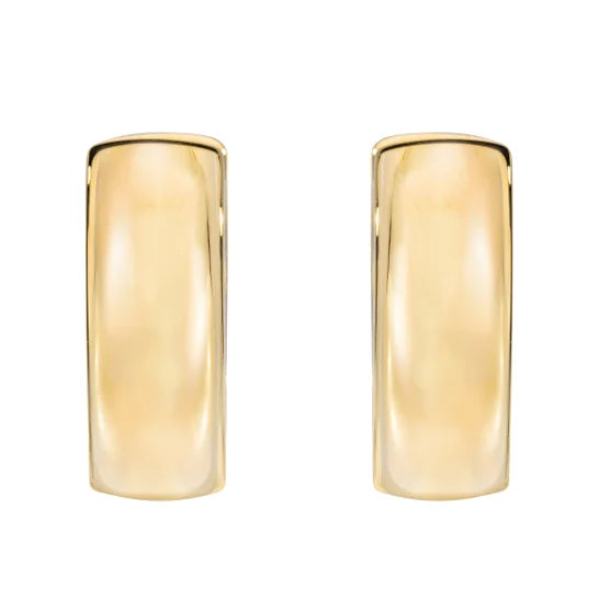 14kt Yellow Gold Huggie Hoop Earrings