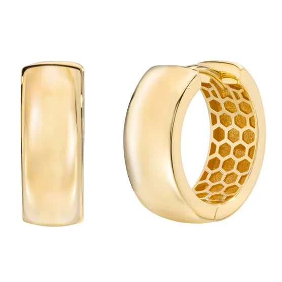 14kt Yellow Gold Huggie Hoop Earrings