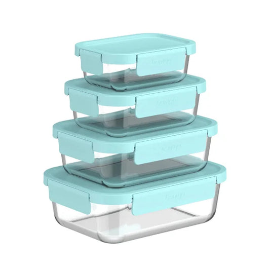 8-piece Glass Food Storage Set