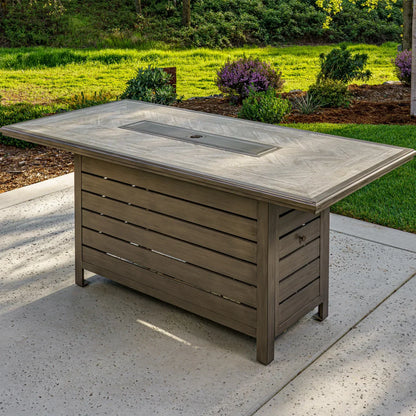 SunVilla Athena 7-piece Fire Outdoor High Dining Set