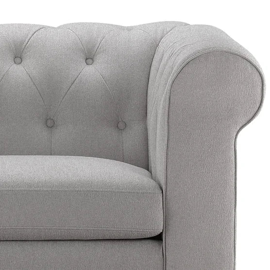 Gwen Fabric Chesterfield 2-piece Set, Sofa and Chair