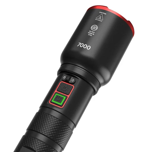 7000L Dual Power Rechargeable Flashlight