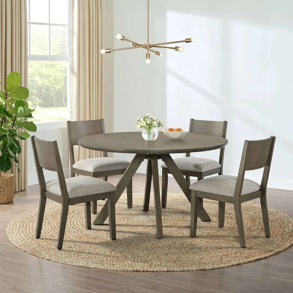 54" Round Dining Table and 4 Chairs