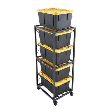 Gorilla Rack 5-tier Rolling Bin Organizer