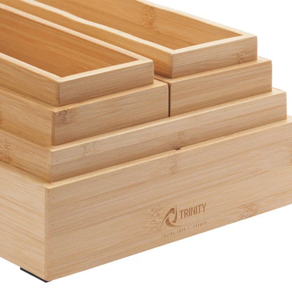 6-piece Bamboo Drawer Organizer