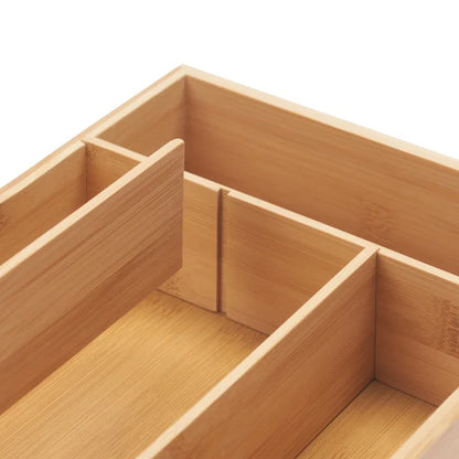 6-piece Bamboo Drawer Organizer