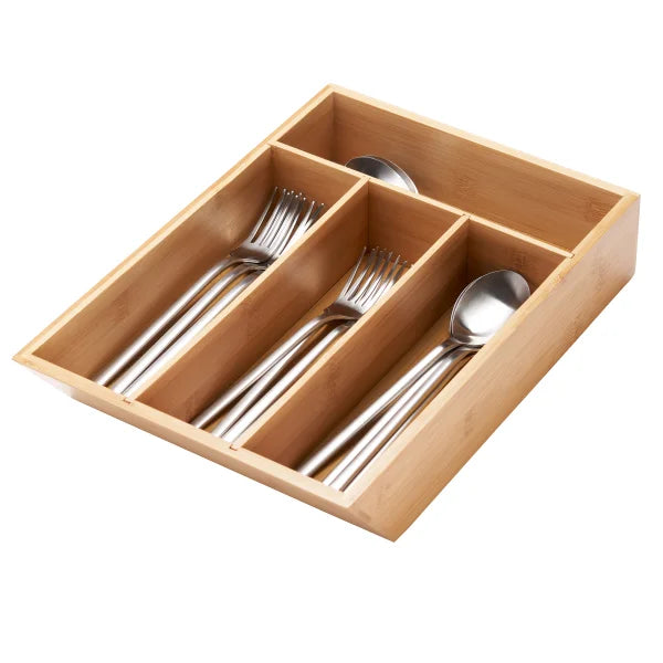 6-piece Bamboo Drawer Organizer