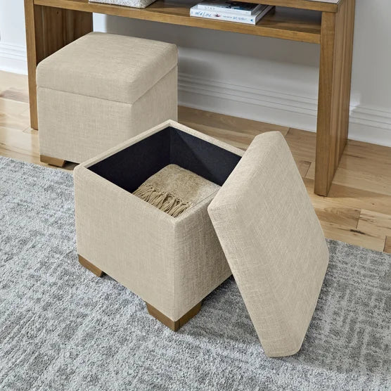 Sofa Table and 2 Ottomans