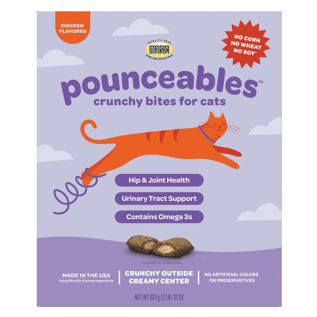 Crunchy Bites for Cats, Chicken Flavor, 32oz