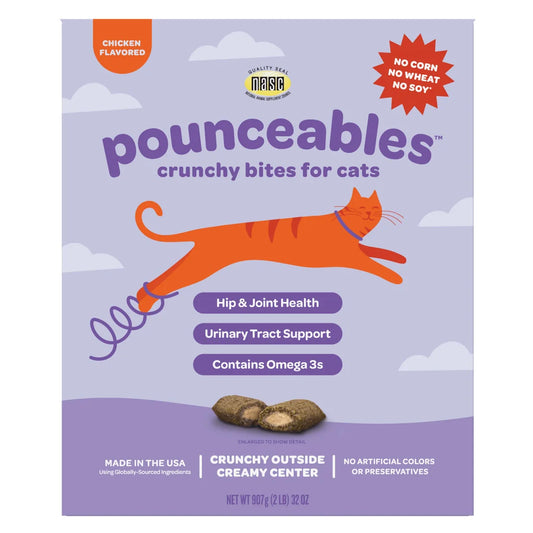 Crunchy Bites for Cats, Chicken Flavor, 32oz