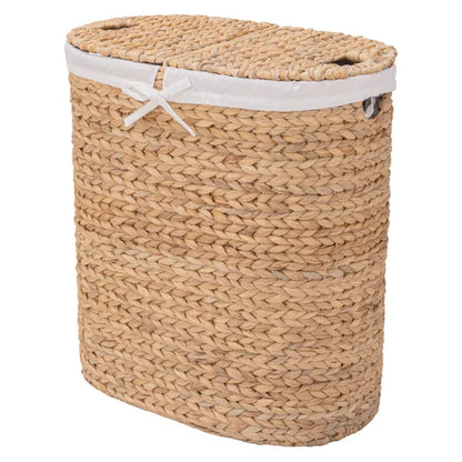 Handwoven Water Hyacinth Laundry Hamper