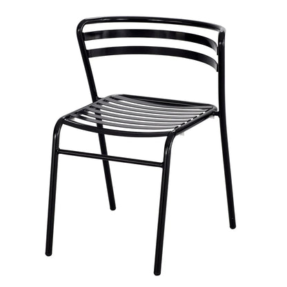CoGo Commercial Steel Stacking Chairs, 2-pack