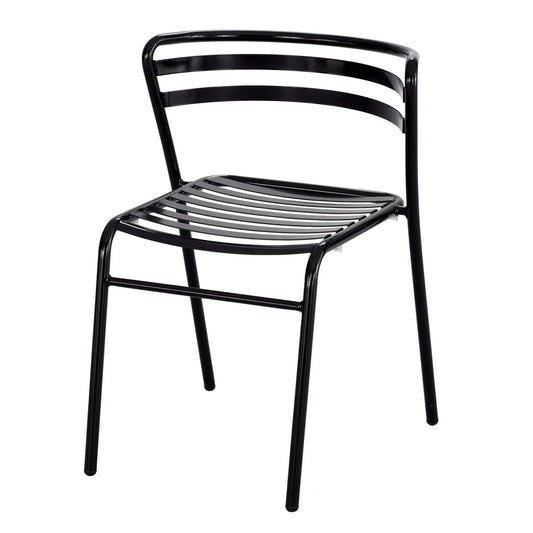 CoGo Commercial Steel Stacking Chairs, 2-pack