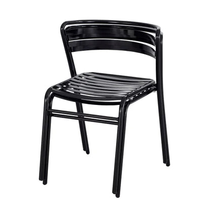CoGo Commercial Steel Stacking Chairs, 2-pack