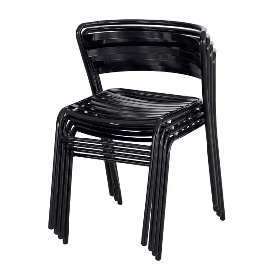 CoGo Commercial Steel Stacking Chairs, 2-pack