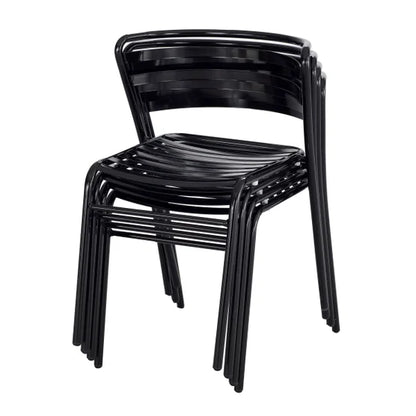 CoGo Commercial Steel Stacking Chairs, 2-pack