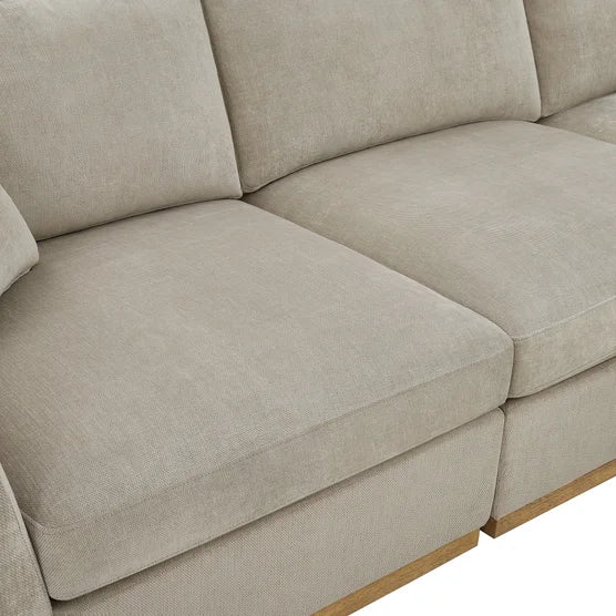 Caley Reversible Sofa Chaise with Ottoman