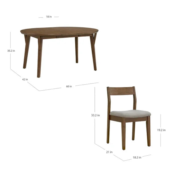 Rayven Dining Table and 4 Chairs