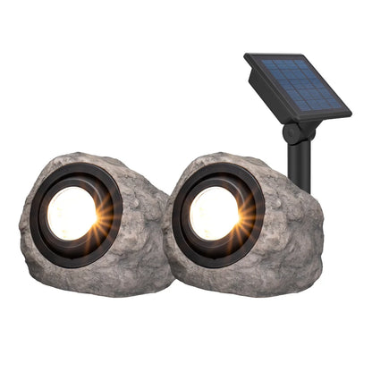Solar LED Rock Spotlight with Adjustable Color Temperature
