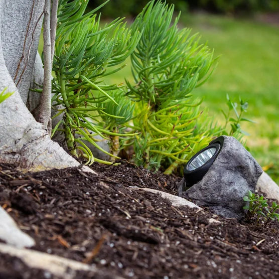 Solar LED Rock Spotlight with Adjustable Color Temperature