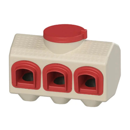 OverEZ Farmhouse Large Chicken Coop with Feeder, Waterer, and Bedding