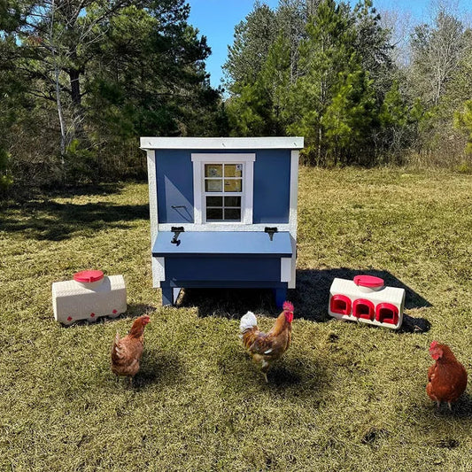 OverEZ Medium Chicken Coop with Feeder and Waterer