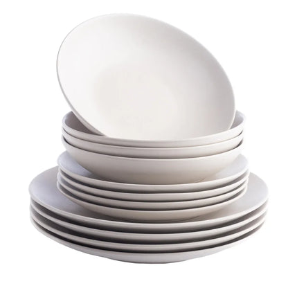 12-Piece Dinnerware Set - Porto by Stone + Lain Semplice